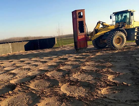 Mining and Backfill Compaction using Hydraulic Impact Compactor