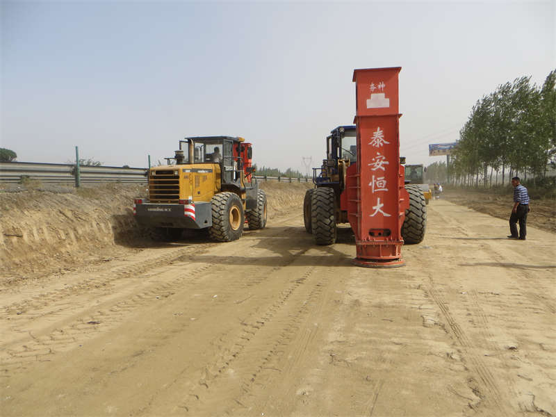 Alternate construction of two Rapid Impact Compactions on Gansu highway Alternate construction of two Rapid Impact Compactions on Gansu highway