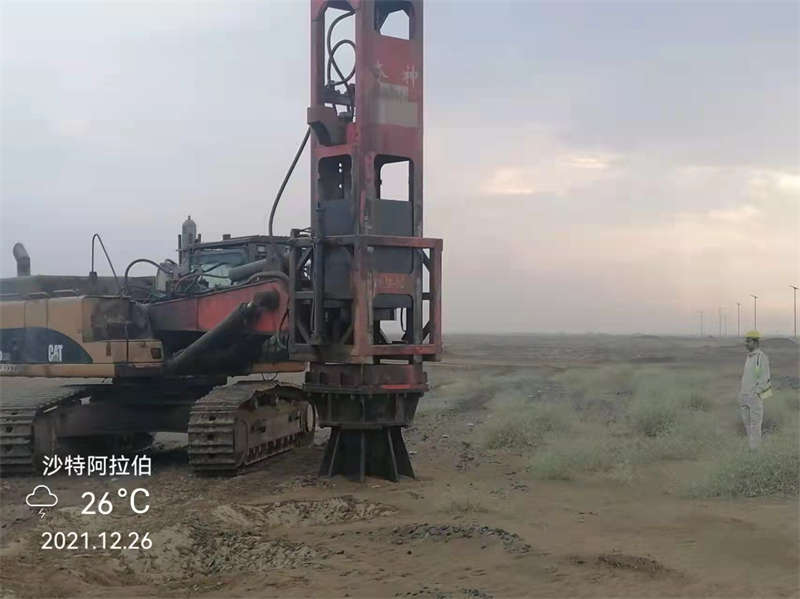Demonstration of 150kj Rapid Impact Compaction in airport construction Demonstration of 150kj Rapid Impact Compaction in airport construction